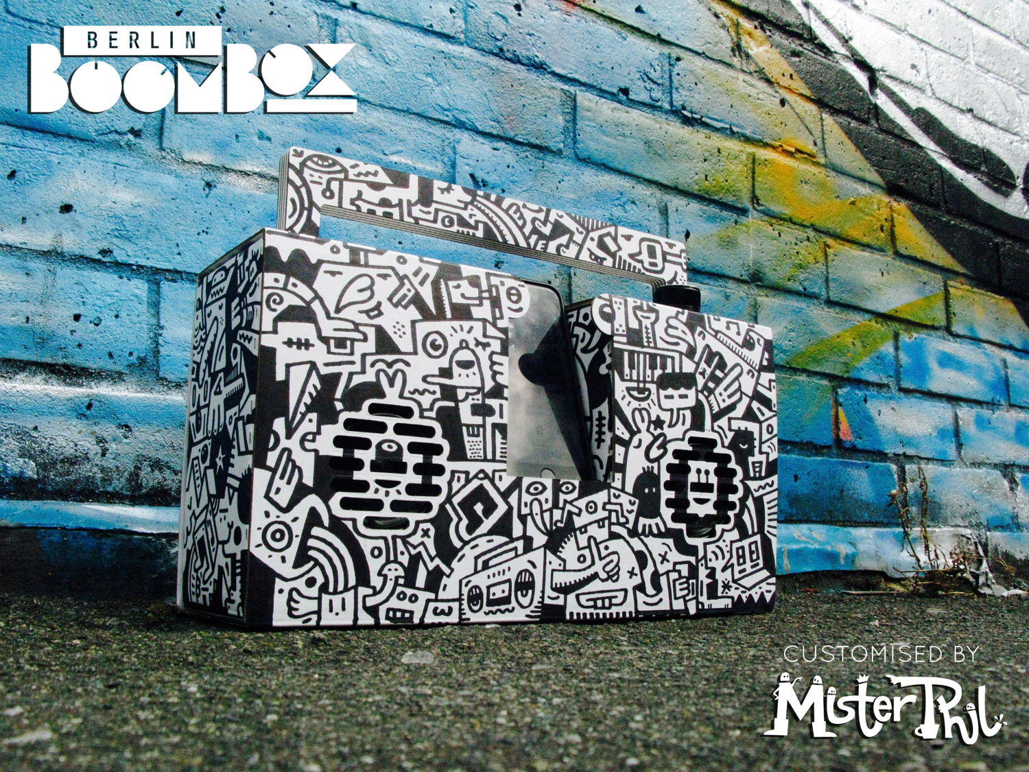 Berlin Boombox Mister Phil Illustration