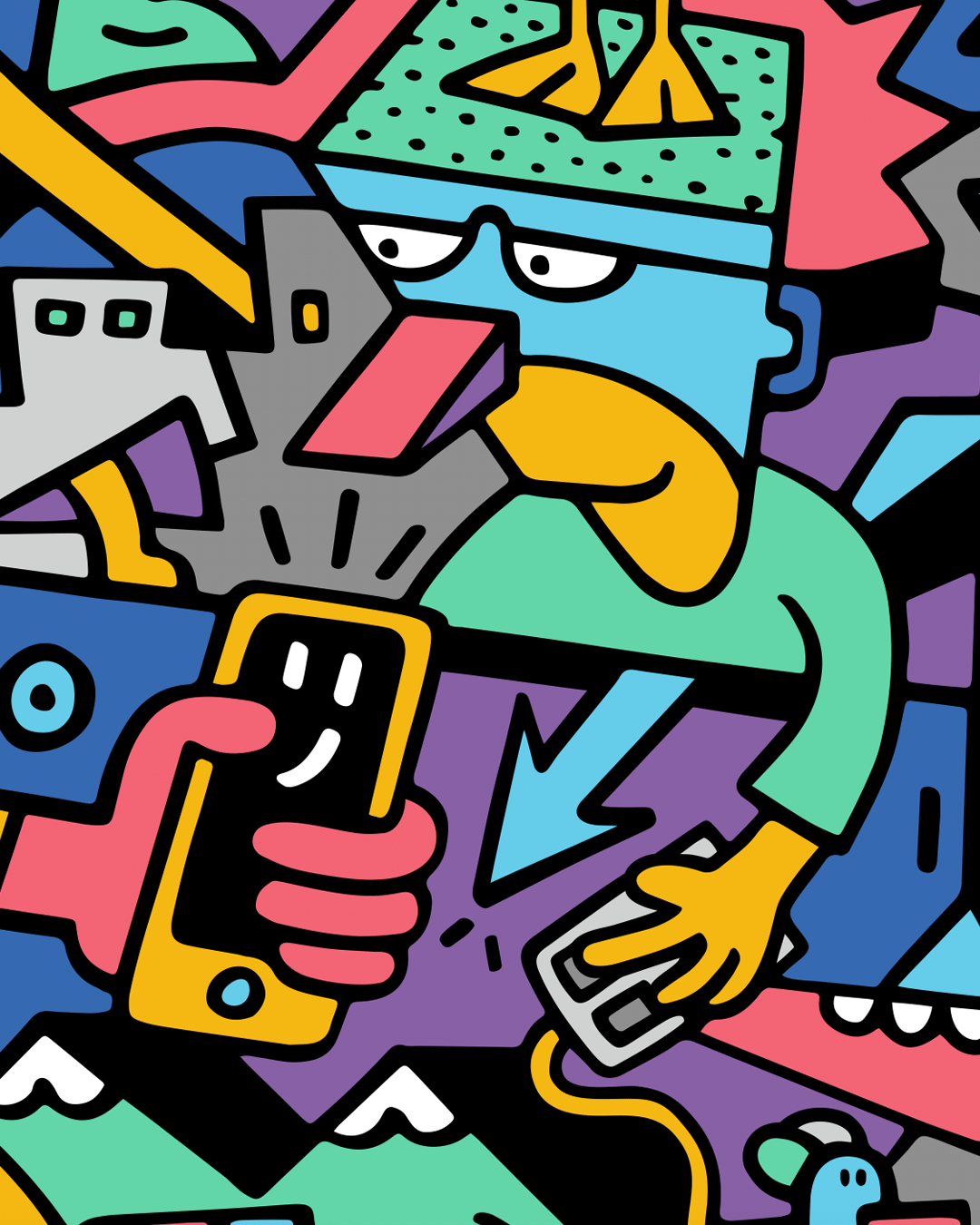 Brighton SEO Conference Poster Print Mister Phil Illustration