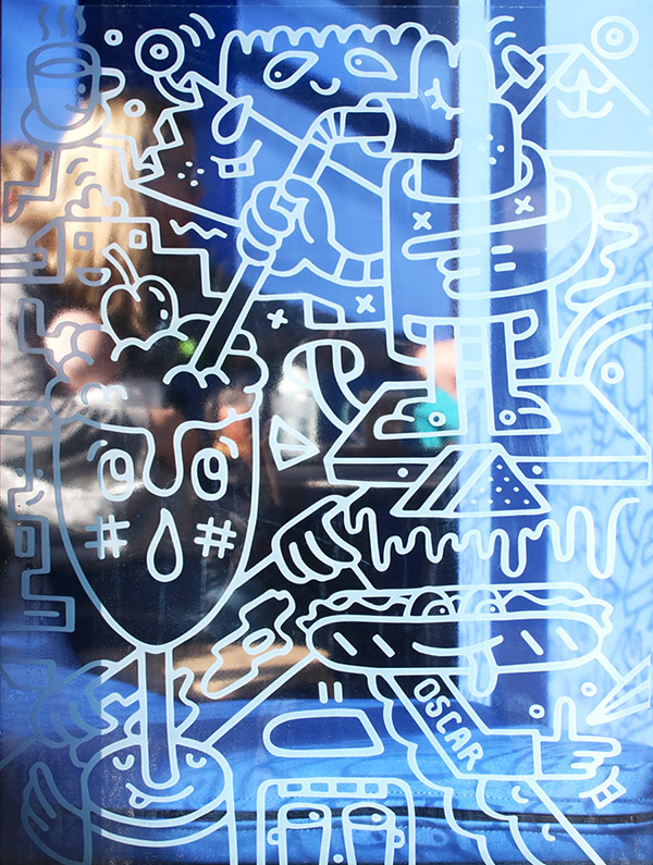 Café O Mural Mister Phil Illustration