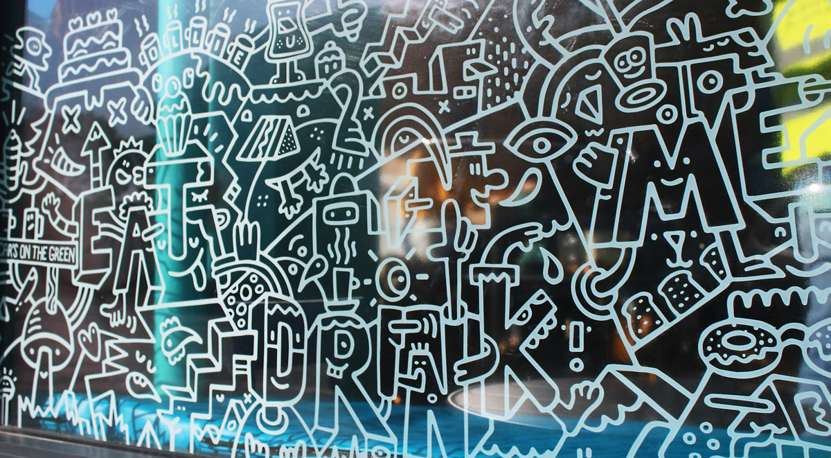 Café O Mural Mister Phil Illustration