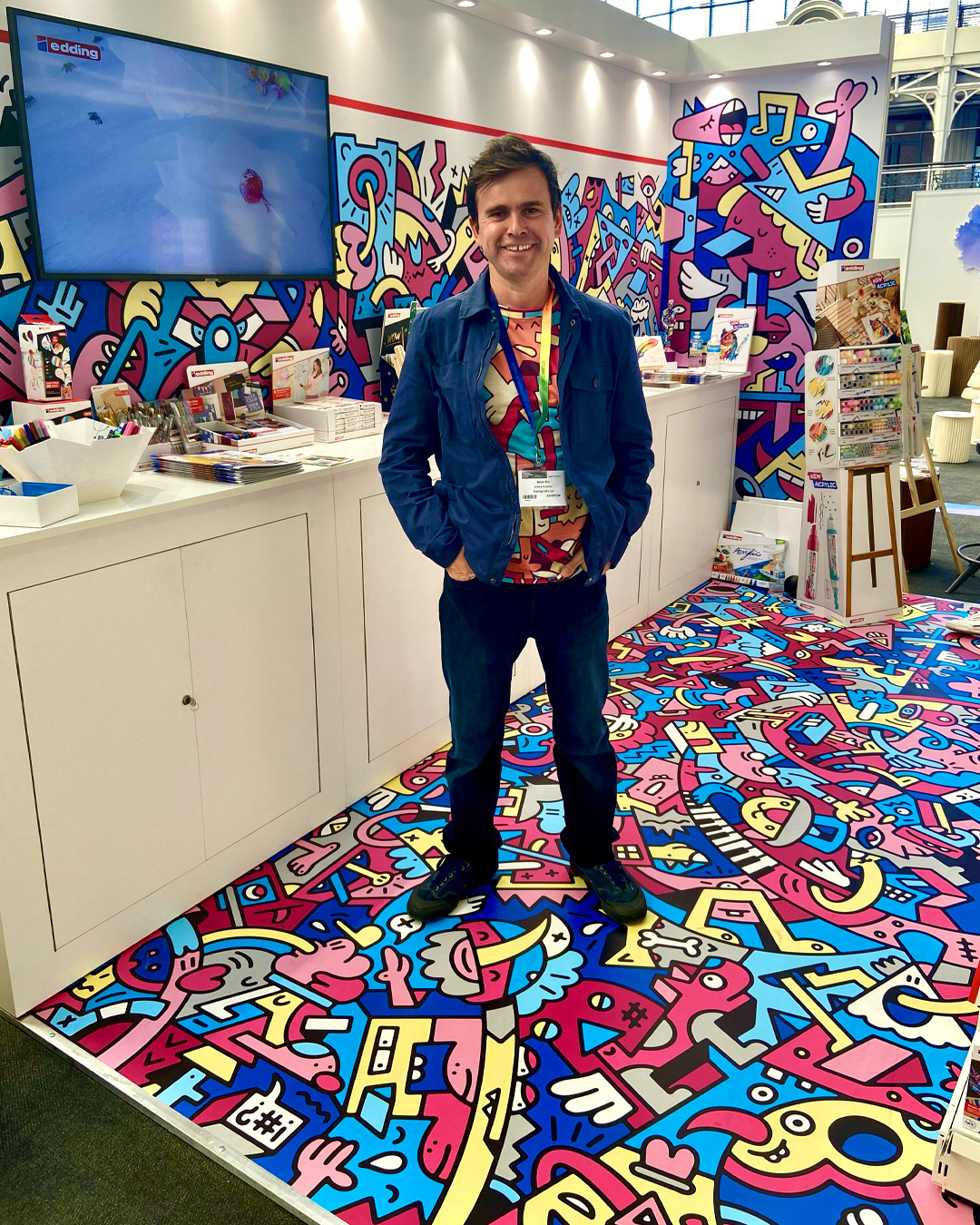 Edding UK London Stationery Show 2021 Mister Phil Illustration