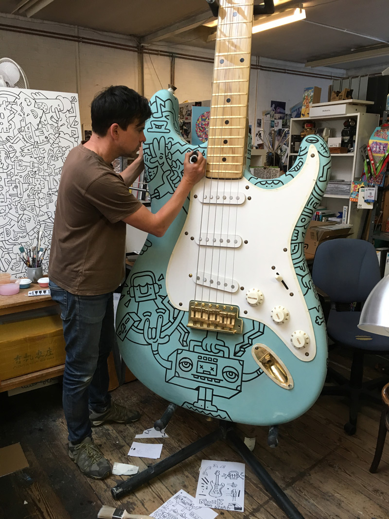 Mister Phil Illustration Custom Fender Stratocaster