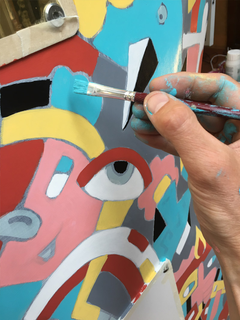 Customised Fender Stratocaster Mister Phil Illustration