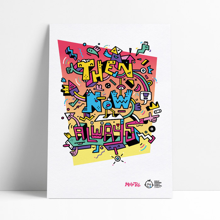 Great Ormond Street Then Now Always Tee Print Mister Phil Illustration