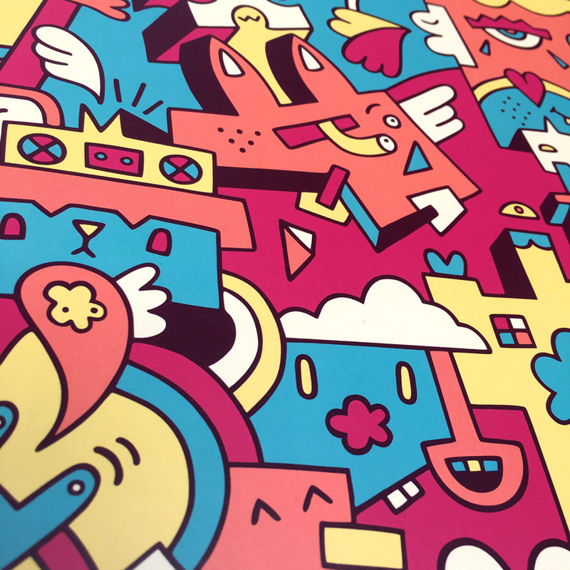 Simon Mills Harmonic Jigsaws Album Artwork Mister Phil Illustration