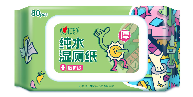 Hearttex - Mister Phil Illustration - packaging character illustrations for hygiene products