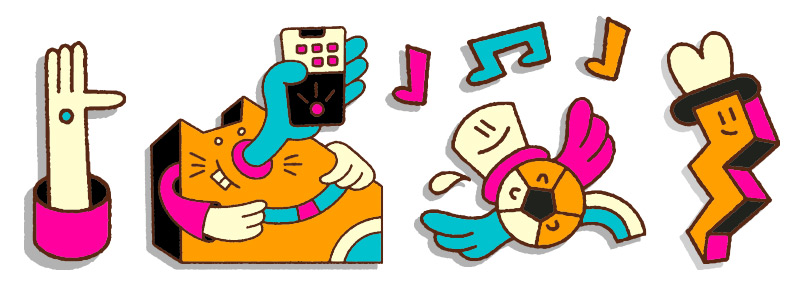 Hearttex - Mister Phil Illustration - packaging character illustrations for hygiene products