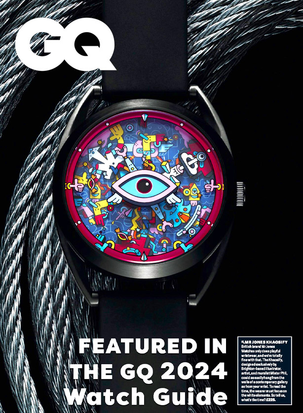 Mr Jones Watches - Mister Phil Khaosify - watch in case - unique watch