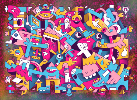 Crimpoid Deluxe - Mister Phil Illustration Art Brighton