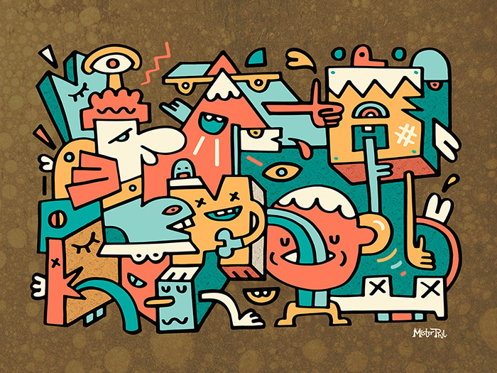 Earth Hour - Mister Phil Illustration Art Brighton