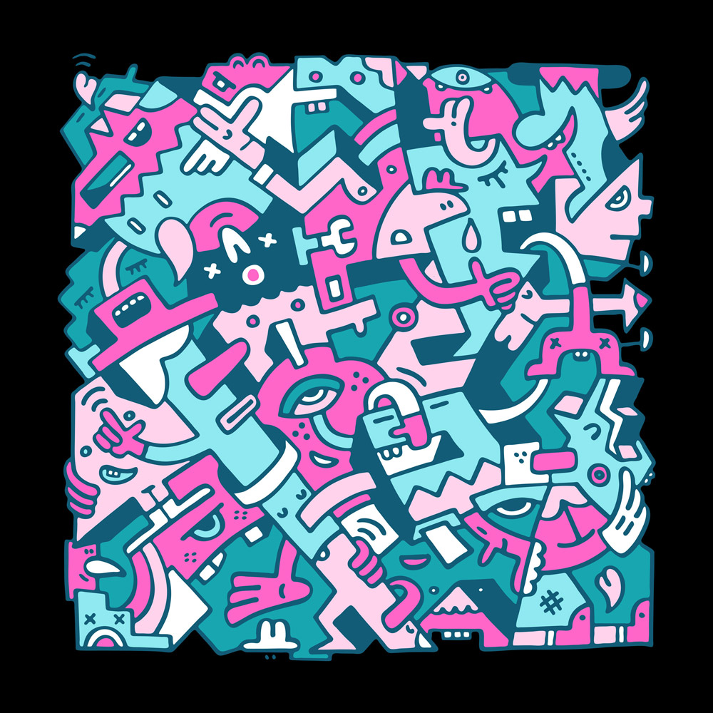 Fool and The Gang - Mister Phil Illustration Art Brighton