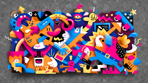 Grumble Sale - Mister Phil Illustration Art Brighton