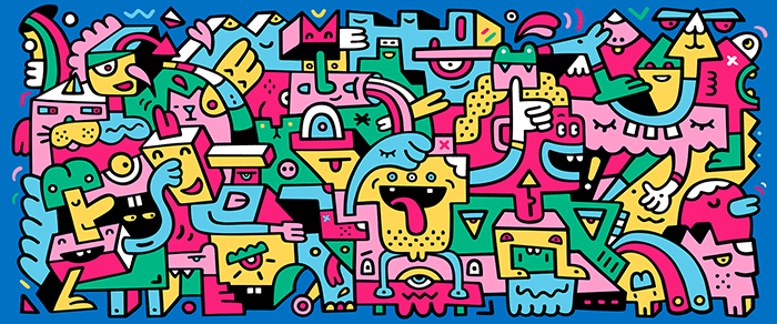 LG Ultrawide Monitor - Mister Phil Illustration Art Brighton