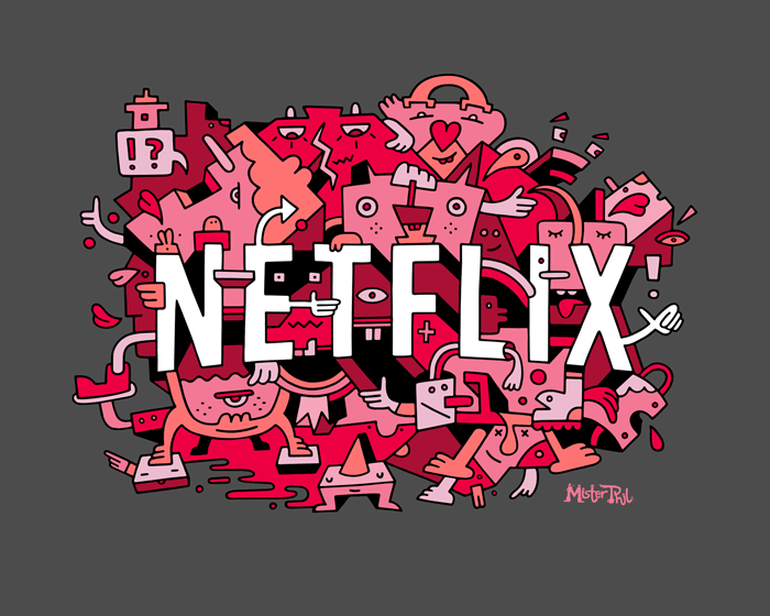NETFLIX - Mister Phil Illustration Art Brighton