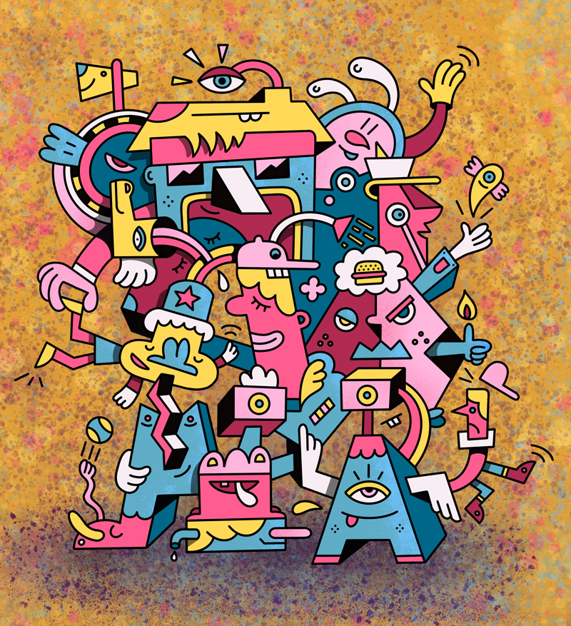 Shkwib - Mister Phil Illustration Art Brighton