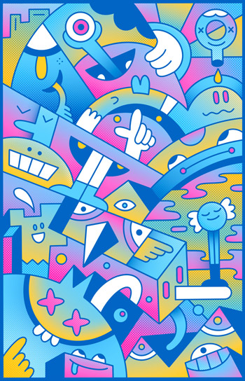 Untitled Experiment - Mister Phil Illustration Art Brighton UK