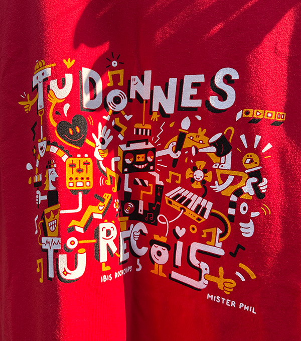 RockCorps T shirt design Mister Phil ILlustration Music DIY Gardening