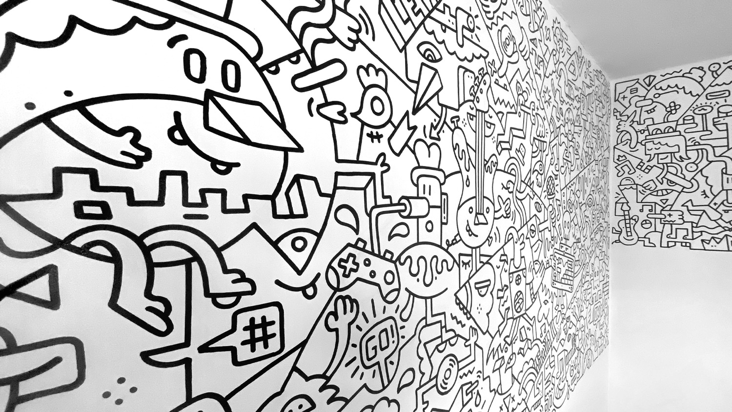 Sort Your Life Out BBC Doodle Wall Mister Phil Illustration