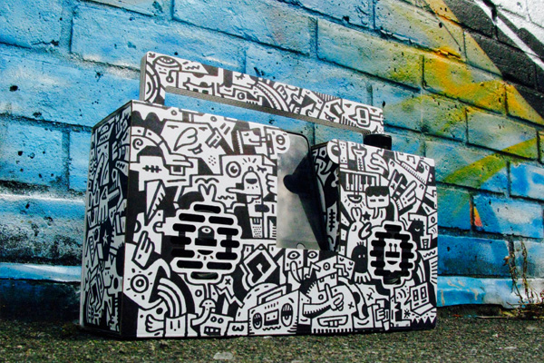Berlin Boombox Mister Phil Illustration Brighton