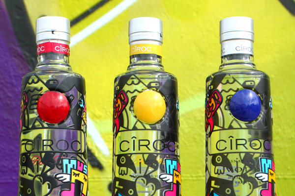 CIROC Vodka customised bottles Mister Phil Illustration Brighton