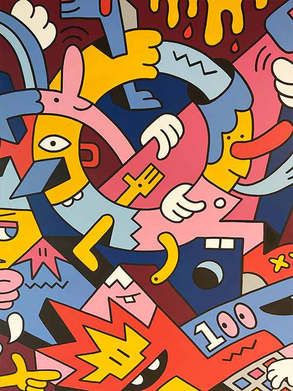 UNITY office mural Mister Phil Illustration